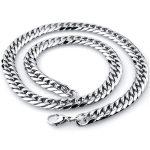color: 4mm Wide Steel Color Lobster Clasp / size: 80cm Stainless Steel