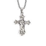 color: Winged Cross + Stainless Steel Chain