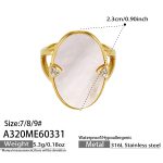 color: A320-Gold Ring / size: US 7