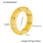 color: E678-Yellow Bracelet 55mm