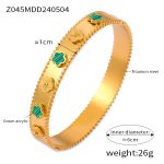 color: Z045-Gold-Green Bangle