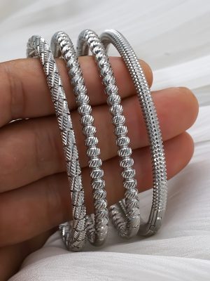 Stainless Steel Threaded Steel Color Card Buckle Bracelet Female Advanced Non-Fading Vintage Bracelet