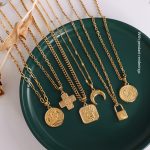 Twin Necklace Men's Joker Women Stainless Steel 18K Gold Plating O-Shaped Chain without Pendants Pure Necklace Ornament