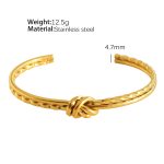 color: SZ47 Adjustable Gold Bangle