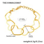 color: TXE359-Gold Bracelet 15+5cm