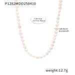 color: P1282-Freshwater Pearl Necklace -35+7cm