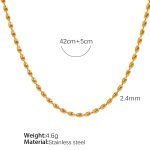 color: TPXL100G Gold Necklace