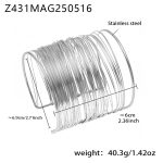 color: Z431-Steel Color Bangle -Large