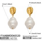 color: F1648-Gold Earrings