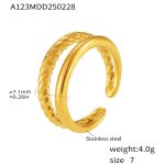 color: A123-Gold Ring / size: US 7