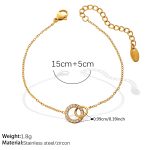 color: SL486WEG Gold Bracelet