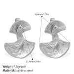 color: EH217S Silver Earrings