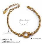 color: SL366G Gold Bracelet