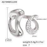 color: A674-Steel Color Zircon Ring