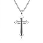 color: Enamel Cross + Stainless Steel Chain