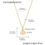 color: TXP318-Gold Dress Necklace -34+5cm