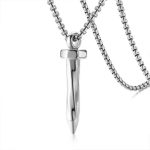 color: Silver Nail +60cm Stainless Steel Chain