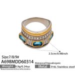 color: A698-Mixed Color Ring / size: US 7