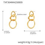 color: TXF364-Gold Earrings