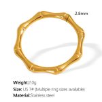color: JZ116G7 US Size 7# Gold Ring