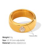color: JZ177WEG7 White Zircon Ring