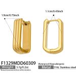 color: F1329-Gold Earrings