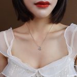 color: P694-Steel Color Necklace 42+5cm