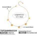 color: TXP584-Gold Necklace 40+5cm