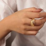 color: A650-Gold Ring / size: US 7