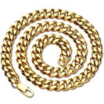 color: 5mm Wide Stainless Steel Gold / size: 18cm Bracelet