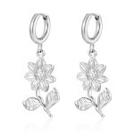 color: Steel Color Flower Ear Cuff MS-685