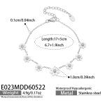 color: E023-Steel Color Bracelet 17+5cm
