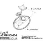 color: A354-Steel Color Ring Size 7