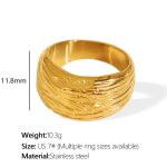color: JZ112 US Size 7# Gold Ring