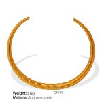 color: SZ73 Hollow Gold Bangle