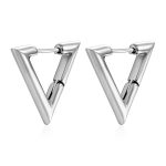 color: Stamped Triangle Ear Cuff Steel Color