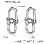 color: TXF501-Steel Color Earrings