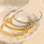 Advanced Atmosphere Mush Ice Bracelet C- Shaped Opening Design New Talent Essential Item