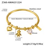 color: Z360-Gold Bangle -A Style