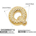 color: D450-Letter Gold Q Color Pendant