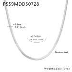 color: P559-Steel Color Blade Chain 37+8cm