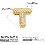color: D450-Letter T Gold Pendant