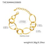 color: TXE364-Gold Bracelet 15+5cm