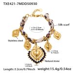 color: TXE421-7 Gold Bracelet -14+3cm