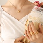 color: P606-Gold Necklace -40+5cm