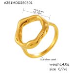 color: A251-Gold Ring Size 6