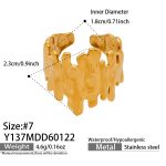 color: Y137-Gold Ring / size: US 7