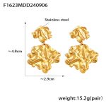 color: F1623-Gold Earrings