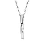 color: Silver Twist + Curb Chain 60cm Chain
