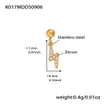 color: K017-Gold Lightning Zircon Pendant